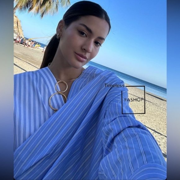 ZARA POPLIN WRAP SHIRT - Picture 7 of 11